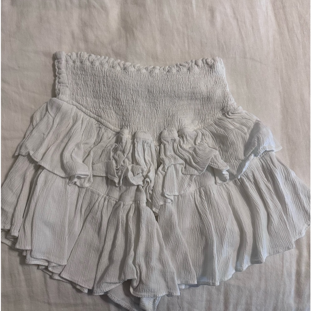 White Ruffle Skirt